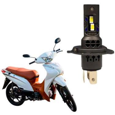 Imagem de Lâmpada de Led Pk20 Conector H4 Nano Headlight Potente Branco Frio 600
