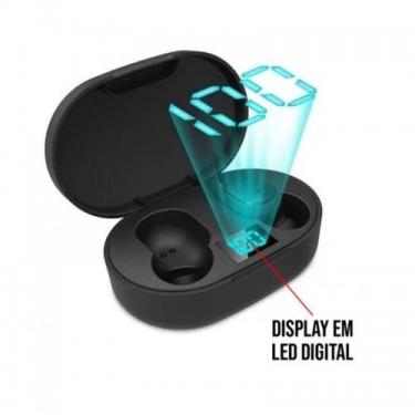 Imagem de Fone de Ouvido Bluetooth 5.3 AIR DOTS com Case Carregador Digital Pret