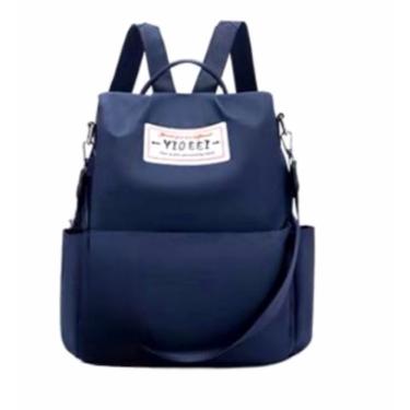 Imagem de Mochila OEM Oxford Grande Azul à Prova D'água com Bolso Interno de Zíper e Alças de Omb...