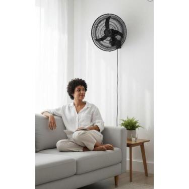 Imagem de Ventilador De Parede 50cm 130W Preto 3 Velocidades 220V - Congratulati