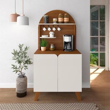 Imagem de Buffet Cantinho do Café Viena 2 PT Cedro e Off White - Modern