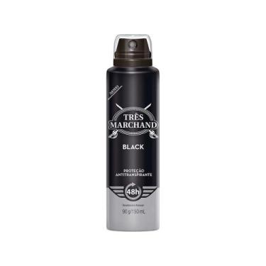 Imagem de Desodorante Aerossol Três Marchand Black 123g