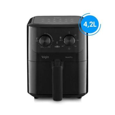 Imagem de Fritadeira Air Fryer Quad Fry 1.400W 4,2L Preta Com Tecnologia Air Cir