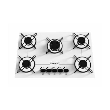 Imagem de Cooktop chamalux 5 bocas ultra chama branco, Bivolt