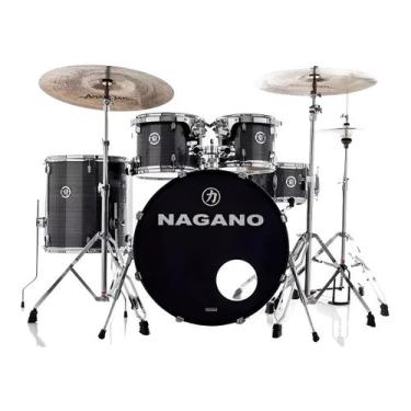 Imagem de Bateria Acústica Tagima Nagano Garage Fusion 20" C/Banco, Vintage Stri