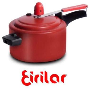 Imagem de Panela de Pressão 2 Litros Pequena Teflon Vermelha - EIRILAR