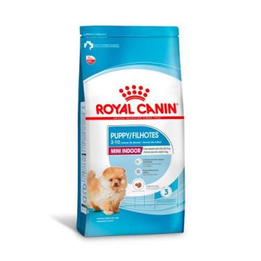 Imagem de Ração Royal Canin Mini Indoor Puppy para Cães Filhotes Porte Pequeno 1