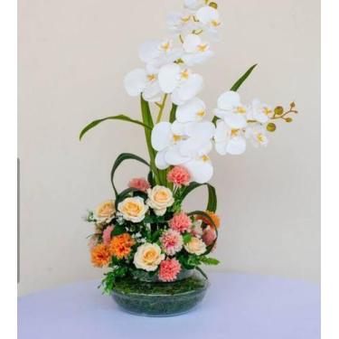 Imagem de Arranjo de flores artificiais - Flores artes