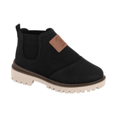 Imagem de Bota Infantil Masculina Preto Molekinho 2144.218, 19