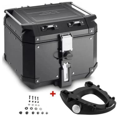 Imagem de Baú Givi Monokey Traseiro Trekker Outback 42L Obkn42b Preto + Base M5 