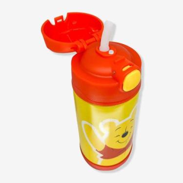 Imagem de Garrafa térmica infantil click c/canudo 300ml winnie the pooh - zona c