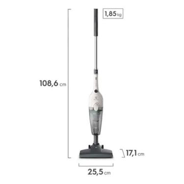 Imagem de Aspirador de Pó Vertical com Fio Electrolux 1450W 2 em 1 Branco 110v, 