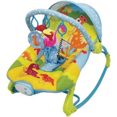 Imagem de Cadeirinha de Descanso para Bebê Musical, Dino, Vibra e Toca Melodias,
