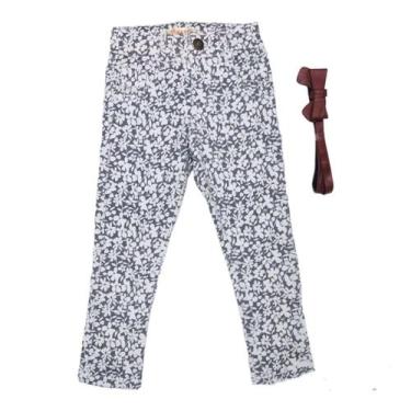 Imagem de Calça Floral Infantil Menina  - KIKI&MILY, Cinza, 2