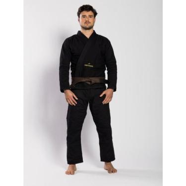 Imagem de Kimono de Jiu-Jitsu Pretorian First New - Unissex - Preto, A3, Preto