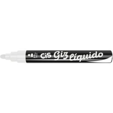 Imagem de Giz Liquido CIS Ponta Ogiva 5MM Branco CX.C/06 - Sertic
