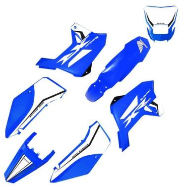 Imagem de Kit Plástico Carenagem Biker R1de Xr 250 Tornado On road C/ Adesivos -