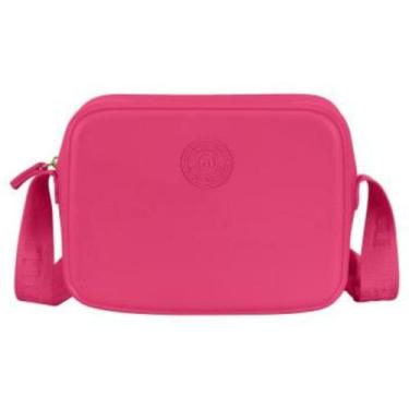 Imagem de Bolsa Feminina Moleca Transversal Quadrada Borracha Tira Colo Cores OR