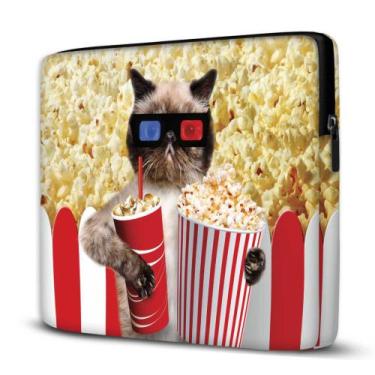 Imagem de Capa para Notebook Popcorn Cat 15 Polegadas Com Bolso - Isoprene, Amar