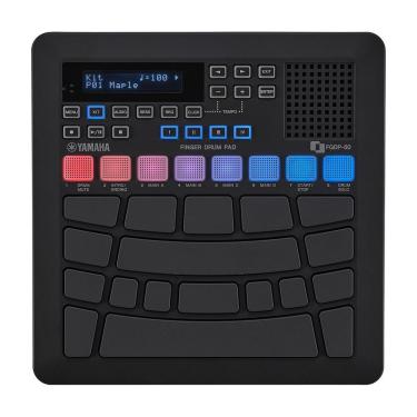 Imagem de Bateria Eletrônica de Dedo Portátil FGDP-50 com Pads Ultrassensíveis e 48 Kits Preta Ya...