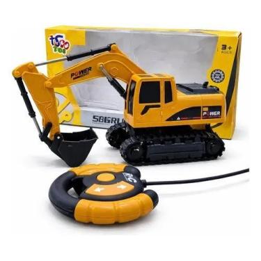 Imagem de Escavadeira Controle Remoto Infantil Máquina Construção - TOP KIDS