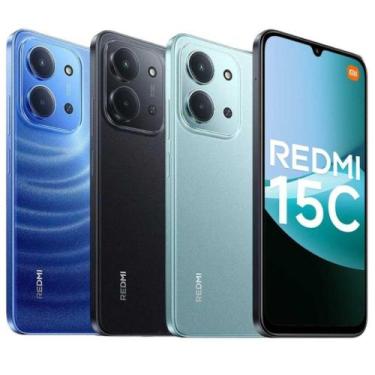 Imagem de Smartphone Redemi 15C Mint Green - 256GB, 8GB RAM, Helio G85, Tela 6.7
