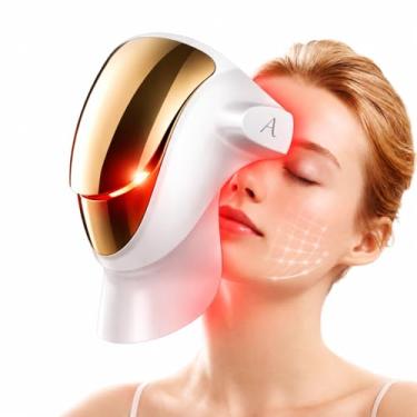 Imagem de Aphrona Led Face Mask Light Therapy, Halo Led Light Therapy Facial and Neck Skin Care Mask, Blue Light Red Light for Acne Wrinkle Reduce, New Generation Face and Neck Photon Mask