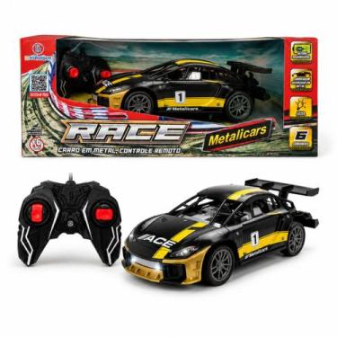 Imagem de Carro De Controle Remoto Metalicars Race Preto - Polibrinq