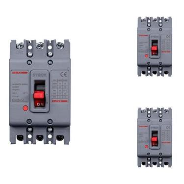 Imagem de 3 Disjuntor Caixa Moldada Steck 630A SDJS630 3 Polos 690V