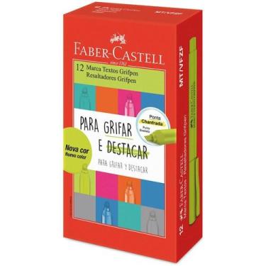 Imagem de Caneta Marca Texto Grifpen Verde Folha CX.C/12 - FABER-CASTELL