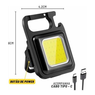 Imagem de Lanterna Multifuncional Mine Chaveiro Luz Led - Kapbom