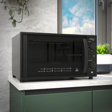 Imagem de Forno Elétrico de Bancada Fogatti Top 50 Black Aço Inox 50L Preto 110V