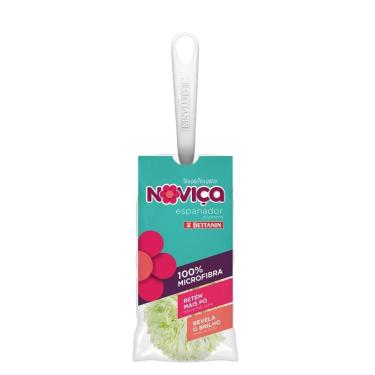 Imagem de Espanador Tira Pó Noviça de Microfibra Lavável para Limpeza Delicada Branco Bettanin