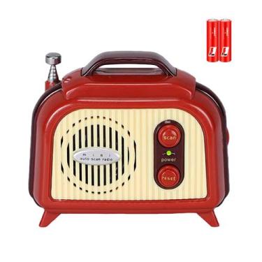 Imagem de Mini Rádio FM Anomat Vintage Retrô Portátil a Pilha