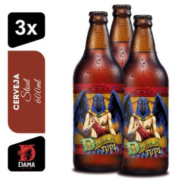 Imagem de Cerveja West Coast IPA TUPI Dama Bier 600ml Kit 3 unidades