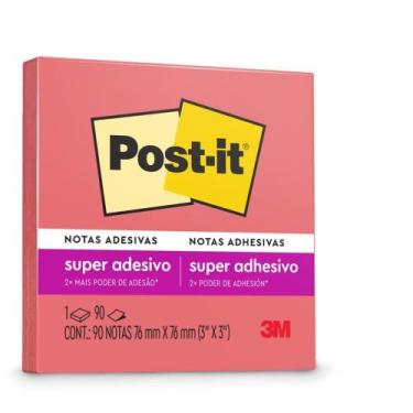 Imagem de Bloco de Recado POST-IT 76X76MM POPPY 90FLS. - 3M