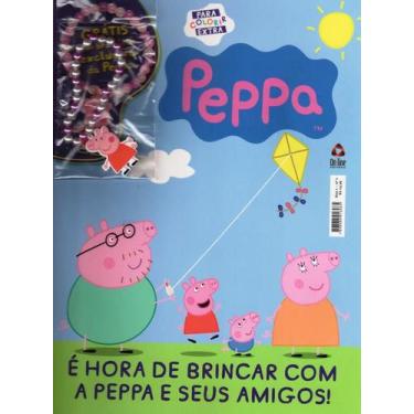 Imagem de Livro Peppa Para Colorir Inclui Bracelete Exclusivo da Peppa - ABRIL