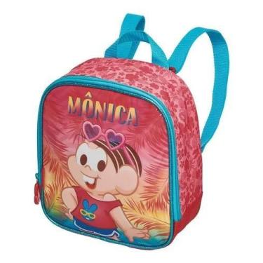 Imagem de Lancheira Térmica Costas Escolar Infantil Turma Mônica Verão