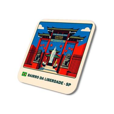 Imagem de Imã de Geladeira Templo Lohan Liberdade (São Paulo)5x5cm - M-Planner