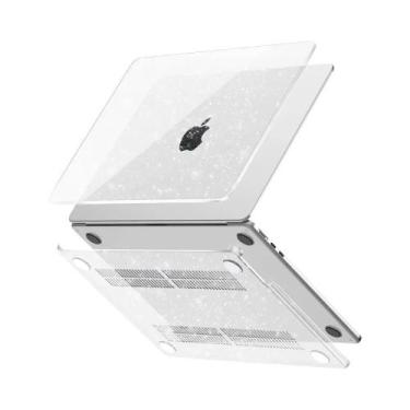 Imagem de Capa Transparente Com Glitter Para MacBook Air 13.6 M5 M4 M3 M2 A3449 