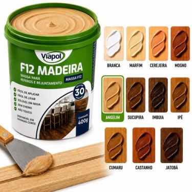 Imagem de Massa F12 Calafetar Para Madeira MDF Assoalho Correção Reparo Acabamen