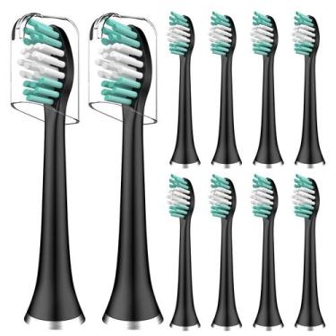 Imagem de Cabeças de Escova de Dente Elyhead Pacote com 10 Unidades Macias Compa