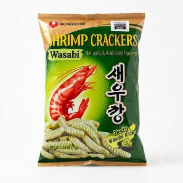 Imagem de Salgadinho de Camarão com Wasabi Shrimp Cracker 75g - Nongshim