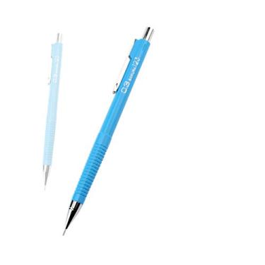 Imagem de lápis automático para estudantes, desenho de animação esboço lápis de pintura azul celeste 0,3 mm, difícil de quebrar 1 pacote
