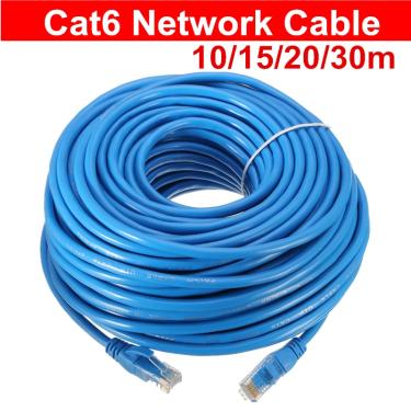 Imagem de 10/15/20 / 30m Cabo de rede CAT6 Cabo lan de 100M / 1000Mbps cat 6 Ethernet RJ45