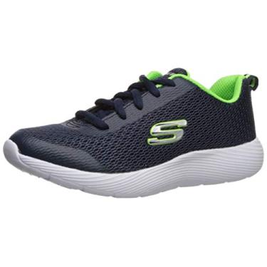 Imagem de Skechers Tênis infantil unissex Dyna-lite-Speedfleet, Azul marinho/limão, 12 Little Kid