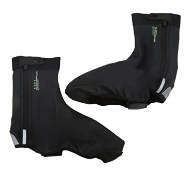 Imagem de Capas para sapatos de bicicleta térmica, calçados de bicicleta com zíper à prova d'água Gancho e alça fáceis de limpar para ciclismo ao ar livre(Código XL (adequado para sapatos 41-43))