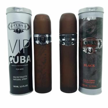 Imagem de Perfume Cuba vip Masculino Importado + Cuba Black Importado 100 ml