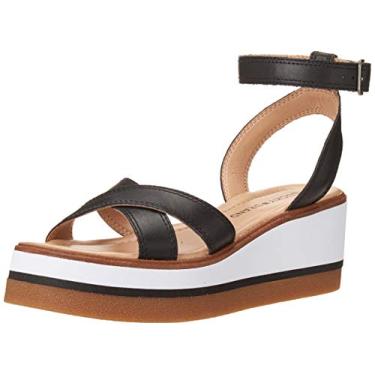 Imagem de Lucky Brand Sandália plataforma feminina Tarhi, Preto, 8.5