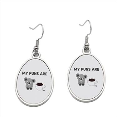 Imagem de Brinco My Puns are 02 – Brincos com pingente para meninas – Presente de festa de aniversário dos namorados